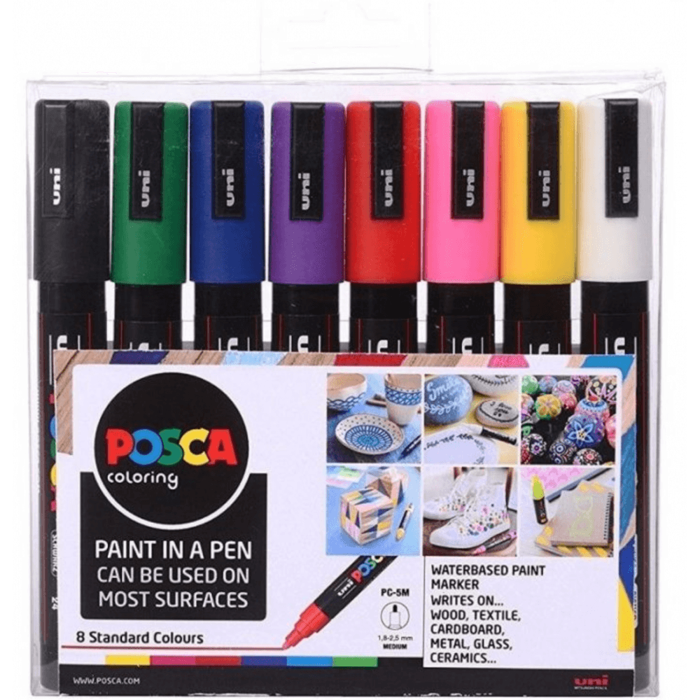 Posca Markers w. Suitcase - 60 pcs - Multicolour » Fast Shipping